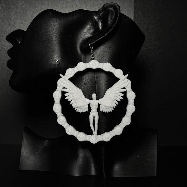 large logo hoop earring (3-D Printed)