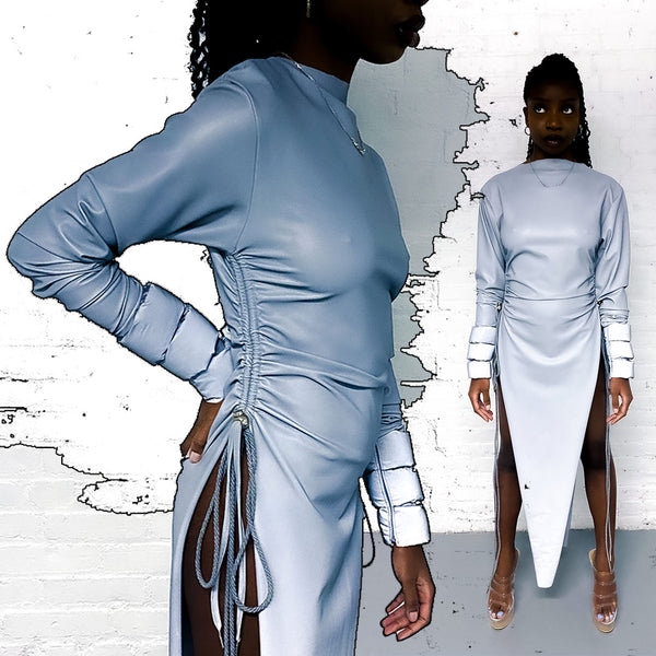 "silver surfer. " 3M long-sleeve adjustable dress