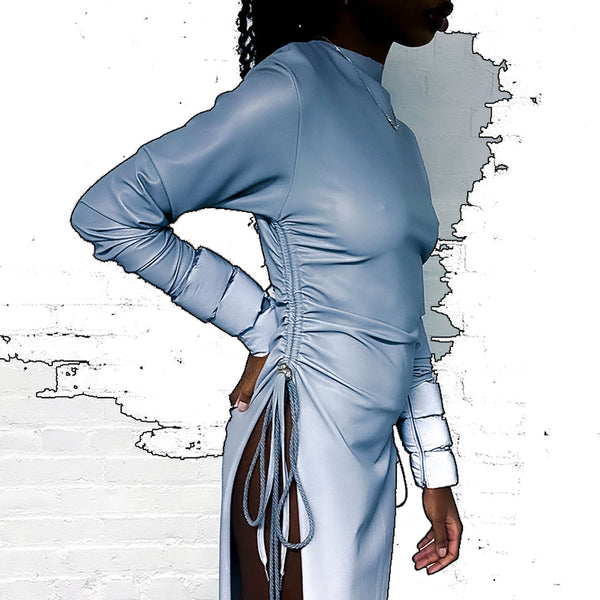 "silver surfer. " 3M long-sleeve adjustable dress