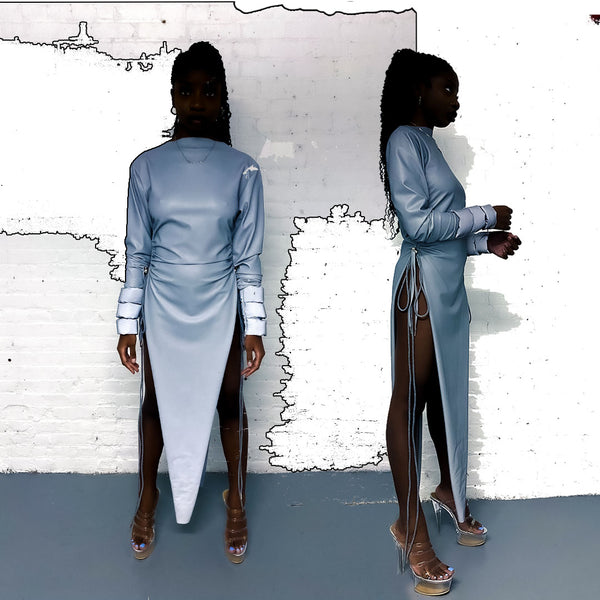 "silver surfer. " 3M long-sleeve adjustable dress