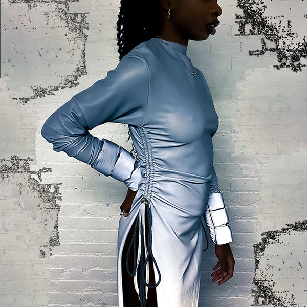 "silver surfer. " 3M long-sleeve adjustable dress